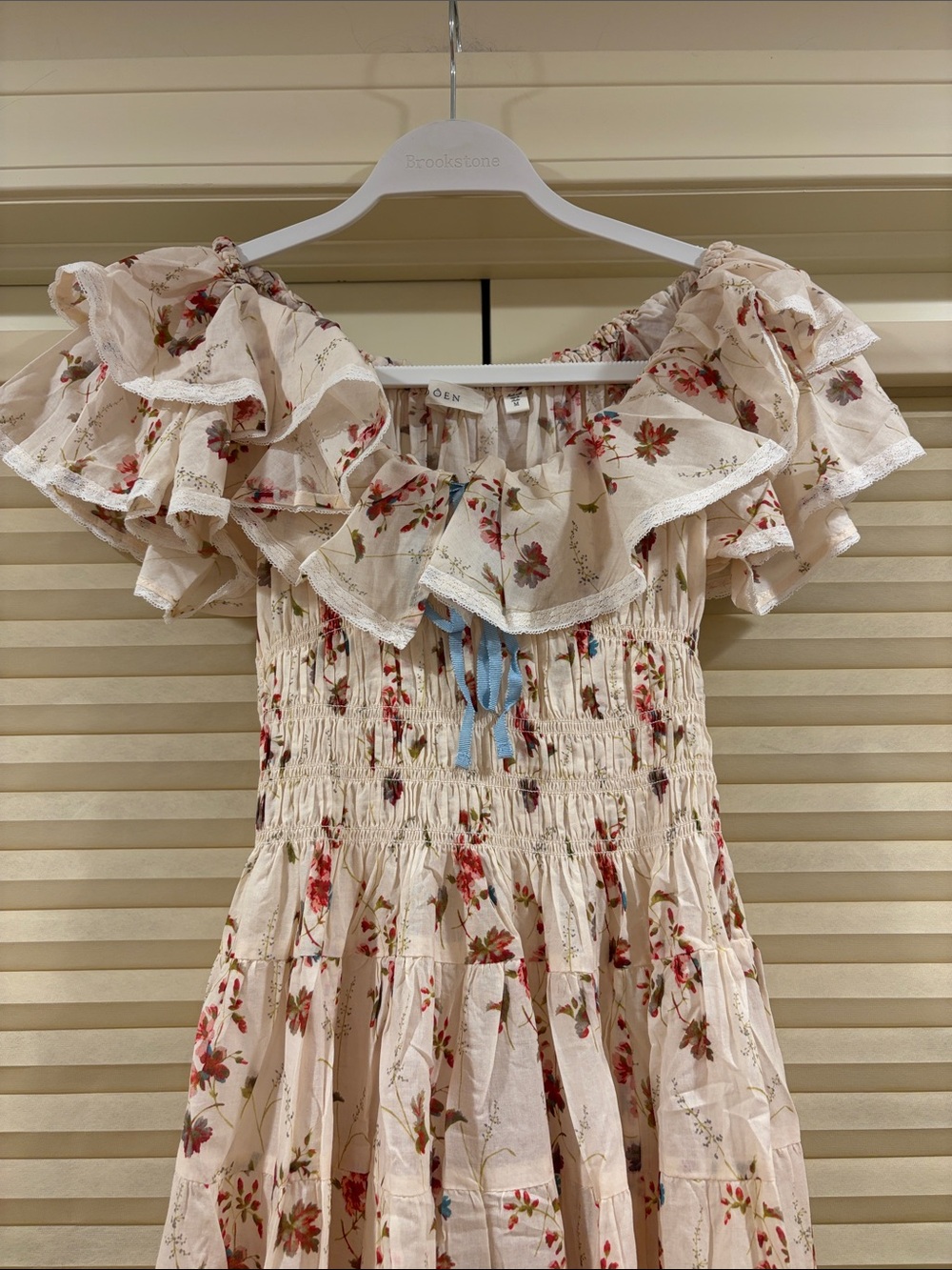 NWOT Doen Illiana Tiered Organic Cotton Midi Dress, Size M - Picture 2 of 10